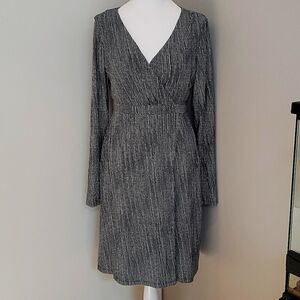 Athleta Wrap it Up polka dot dress,size small